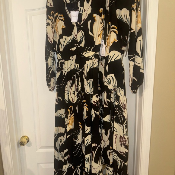 Premier Amour Maxi Floral Dress Size 4 Floral Romantic Flowy Black New $89 - Picture 5 of 7